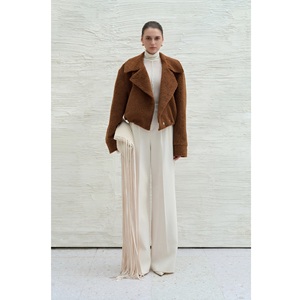 Nouveaux hauts élégants pour femmes Vietnam ODM NOVA KNIT TOP ELEGANT Hauts à manches longues de haute couture Blouses en laine Col halter Hauts pour femmes - Product Image 2