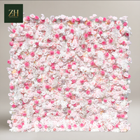 Mur de fleurs artificielles 3D très demandé, toile de fond florale de roses, décoration murale pour photomaton de mariage en extérieur