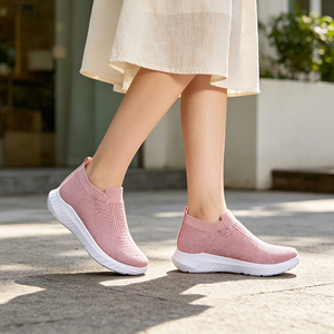 Scarpe Casual da Donna Autunnali Traspiranti con Tomaia in Maglia Fly Knit e Fodera in Rete, alla <span class=keywords><strong>Moda</strong></span>, Comode per Camminare, con Assorbimento degli Urti - Produzione di Fabbrica - Product Image 6