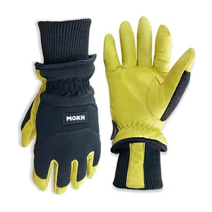 Reliable Reputation Warm Durable Industrial Mechanics Work Welding Gloves Leather Safety Construction For Men Winter