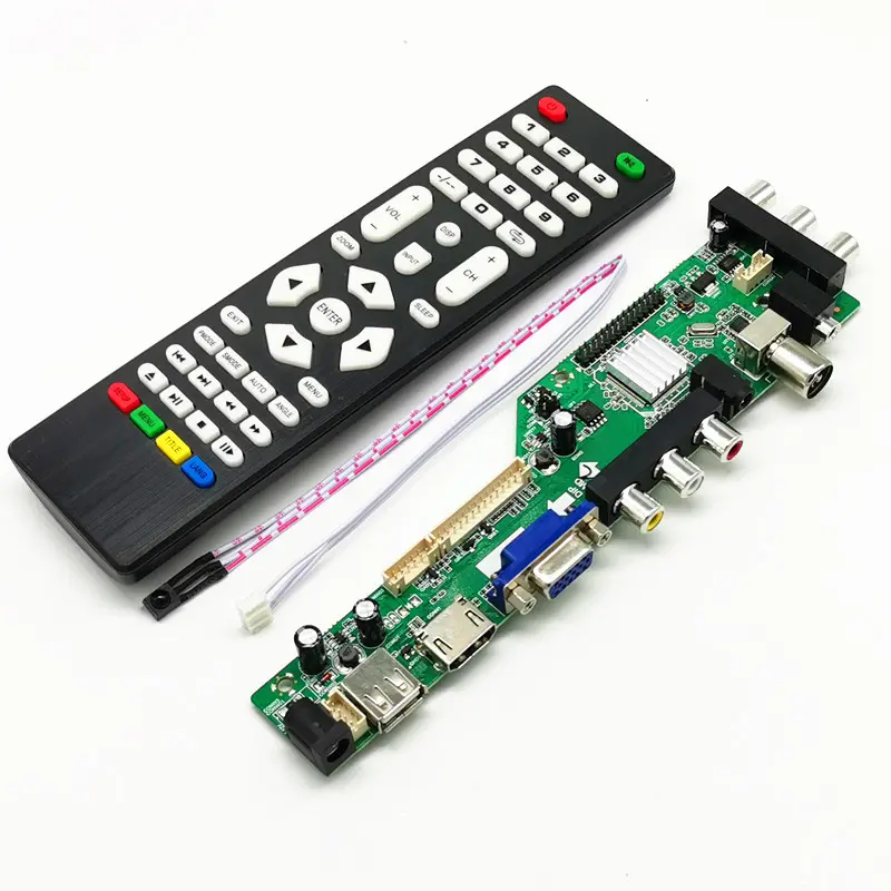 ZS.D3663LA.A8 DVB-T2 DVB-T DVB-C digital TV LCD/LED driver board V56 V59 10-42" Universal LCD TV Controller Driver Board 3663