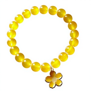 Pulsera de Cuentas de Resina Personalizada, Elástica, Hecha a Mano, Accesorio de Joyería, Regalo para Mujeres y Niñas - Product Image 1