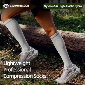 Bas de <span class=keywords><strong>compression</strong></span> ZZcompression jusqu'au genou 20-30 mmHg, soutien gradué pour la course en <span class=keywords><strong>trail</strong></span>, les sports de plein air, chaussettes de <span class=keywords><strong>compression</strong></span> - Product Image 2