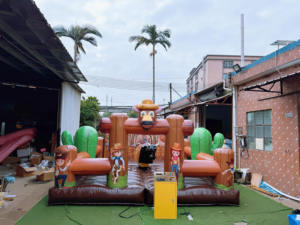 EASYFUN - Castillo Inflable Personalizado con Toro Mecánico, Equipo de Entretenimiento, Toros de Rodeo Inflables, Toros <span class=keywords><strong>Españoles</strong></span> Mecánicos - Product Image 2