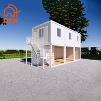 Maison préfabriquée en conteneur DXH moderne à 2 étages de 20 pieds pour atelier, bureau, bâtiment, maison portable économique
