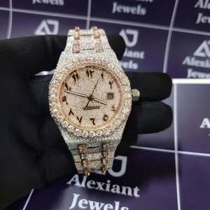 Reloj de Diamantes Moissanite de Lujo al por Mayor para Hombre, Relojes Mecánicos Automáticos Resistentes al Agua - Product Image 5