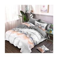 Ensemble de housse de couette en polyester 100% de haute qualité housse de couette en tissu doux pour la peau et draps de lit literie de qualité supérieure