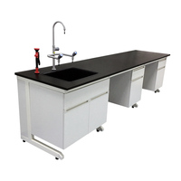 Bureau de laboratoire central tout acier établi de résistance chimique pour la biologie électronique pour les hôpitaux, les écoles et les universités