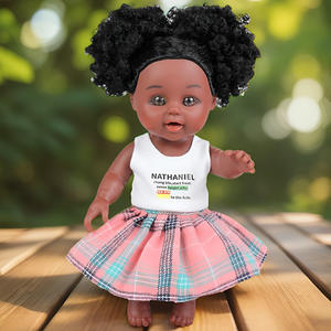 Muñeca Reborn Afroamericana de 25 cm, de Piel Negra, Cuerpo Completo de Silicona y Vinilo, Juguetes para Niñas, Muñeca Reborn de Silicona Negra - Product Image 2