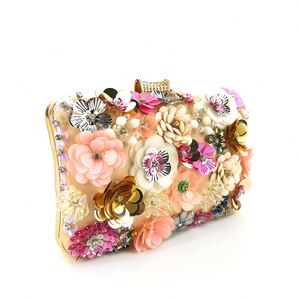 2022 Women's Evening Clutch Bag <b>Party</b> Purse Luxury Wedding Clutch for Bridal Exquisite Crystal Ladies Handbag Flower Clutch - Product Image 2