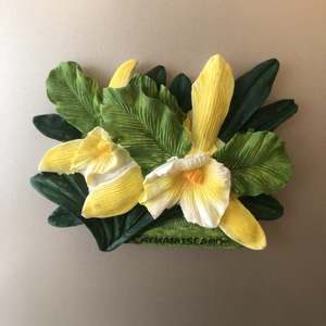 Pegatina de refrigerador con diseño de flor simulada, pegatina creativa para refrigerador con diseño de flor, pegatina de resina tridimensional 3D para refrigerador - Product Image 2