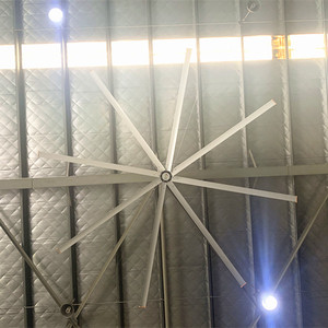 Ventilador de techo Industrial, alta eficiencia, Hvls, grande, para exteriores, restaurante, 24 pies - Product Image 2