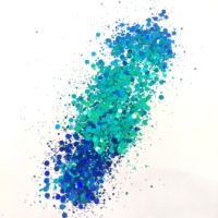 Paillettes bleues caméléon à changement de couleur pour cosmétiques, fêtes, festivals, fournitures promotionnelles, décorations de Noël, personnalisables