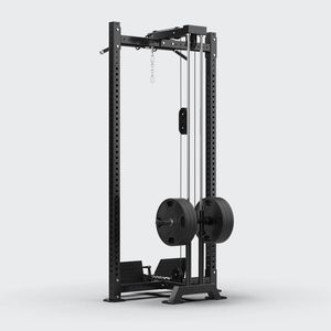 Appareil de musculation professionnel tout-en-un QLI QPLR050 Pro pour salle de sport, machine à traction dorsale et à rameur, équipement de fitness robuste unisexe en bois - Product Image 1