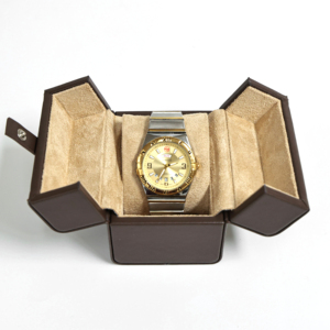 Nhà Máy biểu tượng tùy chỉnh đôi cửa da hộp đồng hồ trường hợp cao cấp đồng Hồ Du Lịch trường hợp cho nam giới - Product Image 4