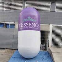 Capsule gonflable géante personnalisée en PVC de 2m x 3m, hermétique, sur le thème médical, pour pharmacie, hôpital, exposition en extérieur