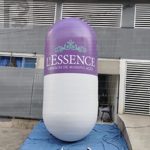 Capsule gonflable géante personnalisée en PVC <span class=keywords><strong>de</strong></span> 2m x 3m, hermétique, sur le thème médical, pour pharmacie, hôpital, <span class=keywords><strong>exposition</strong></span> en extérieur - Product Image 1