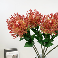 Chrysanthème Artificiel Effet Naturel en Plastique, Grande Fleur à Tige pour Décoration Maison et Mariage