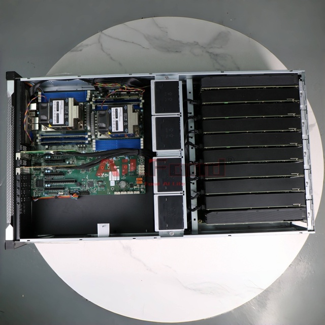 10 x RTX 4090 48GB GPU Server ai server with multiple gpu for AI Training Inference deepseek Dual EPYC 7003/7002 CPU 8 GPU mi50