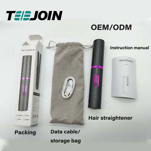 2024 nouveau cheveux sans fil droite bigoudi cheveux <span class=keywords><strong>Styler</strong></span> Portable cheveux fer outil Usb charge Mobile Rechargeable lisseur - Product Image 2