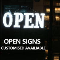 Enseigne lumineuse LED en aluminium personnalisée pour la publicité, facile à installer, pour les magasins de détail