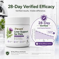 Pevet Premium – Complément Détoxifiant pour Foie des Animaux, Friandises Tendres au Chardon-Marie pour Chiens et Chats – Fabrication OEM Marque Privée
