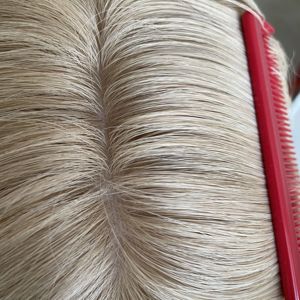 Expédition rapide YF-2346 # RH23/1001 Topper en cheveux humains vierges russes, base en soie, lisse, densité 130%, taille de base 5X6.5 - Product Image 5
