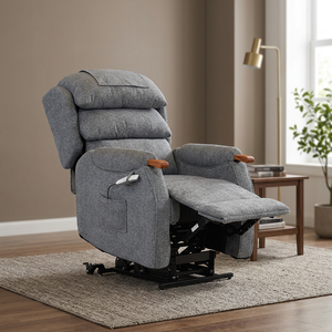 Sillón Reclinable Eléctrico Moderno con Elevación, Estructura de Acero al Carbono y Tapicería de Tela, Sofá para Personas Mayores, Sofá para Sala de Estar - Product Image 1