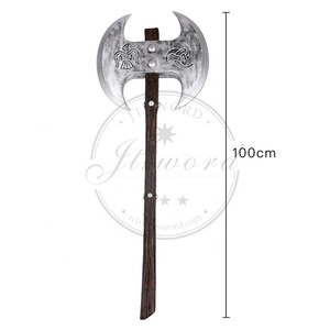 ขวานต่อสู้สองหัวแบบไวกิ้งทำจากโฟม PU สำหรับคอสเพลย์ - Product Image 2