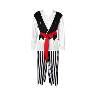Costume de pirate des Caraïbes pour adulte, inspiré des <span class=keywords><strong>films</strong></span> et séries télévisées, pour Halloween, jeu de rôle, cosplay, avec cache-œil et chapeau de pirate en polyester - Product Image 3