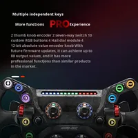 Volant de jeu PC SIMAGIC Speed Magic GT Neo, simulateur de volant, fibre de carbone, système ouvert, corps en disque, 10 boutons RGB