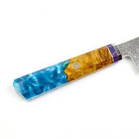 Couteau de cuisine japonais Nakiri, couteau à découper en acier inoxydable Damas, outil de cuisine pour chef