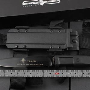 Cuchillo Bowie de Acero Inoxidable de la Mejor Calidad, VENOM, Herramienta para Acampar y Cazar al Aire Libre, Funda de Cuero para Supervivencia, Táctico, Bricolaje - Product Image 6