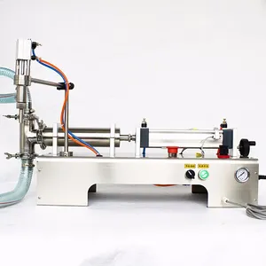 Semi automatic pneumatic double heads filling machine for lotion