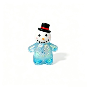 Jouet Squishy Pailleté de Noël Père Noël Bonhomme de Neige NeeDoh Anti-stress à Presser, Poupée Mignonne, Cadeau de Fête de Noël, Remplissage de Chaussette pour Enfant - Product Image 5