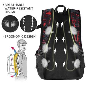 Ba lô laptop du lịch thể thao cá nhân in nhãn riêng, ba lô học sinh in thăng hoa - Product Image 4