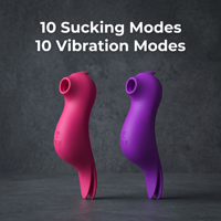 Jouets sexuels pour femmes adultes, vibromasseur suceur Woodpecker, vibromasseur féminin pour orgasme, rechargeable par USB, 10 modes de succion et de vibration
