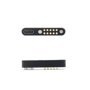 Soporte OEM/ODM 10 Pin POGO pin Conector de carga magnético chapado en oro