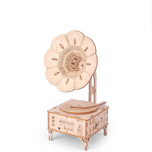 Giocattoli Fai-da-Te per Fonografo, Puzzle 3D in Legno, <span class=keywords><strong>Giochi</strong></span> Educativi per Bambini, Giocattoli STEM per Ragazzi - Product Image 1