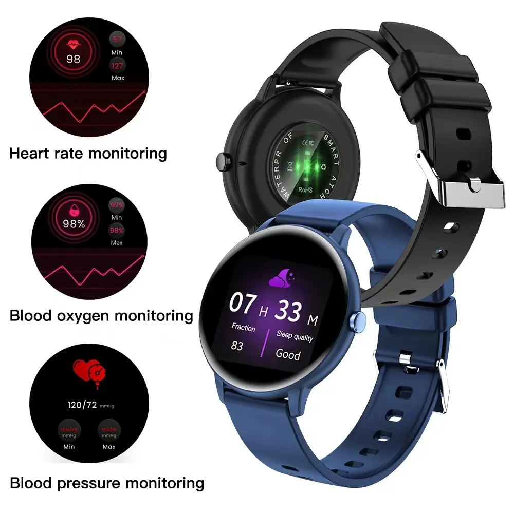 Jam tangan pintar pria dan wanita, arloji cerdas layar Tft berbicara G8 Bt4.0 baru 2024, perangkat tali silikon dapat dipakai