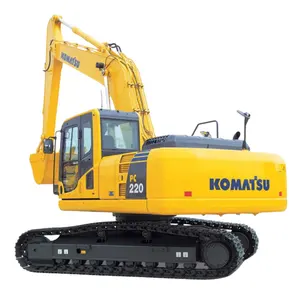 Máquina de construcción japonesa, excavadora Komatsu, equipo pesado usado, excavadora de orugas PC220
