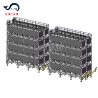 Silo à ciment horizontal mobile de 40 à 60 tonnes, déchargeur de sacs de ciment entièrement automatique à profil bas pour base d'infrastructure distante