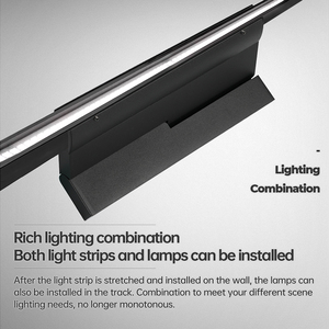 PULUOTI Vente en gros Style moderne Skyline Linéaire LED Rondelle murale Cob Chip Lumières sur rail avec cadre en aluminium 6m-12m Longueurs personnalisées - Product Image 4