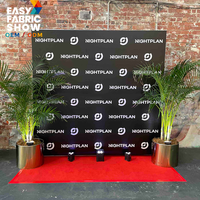 Premium Bedruckter Stoff Prominenten-Hintergrund „Step-and-Repeat“ für Prominenten-Events & Rote Teppiche