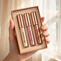 Base de fard à paupières liquide personnalisée OEM sans cruauté animale, base de fard à paupières scintillante à marque privée, ensemble de fards à paupières