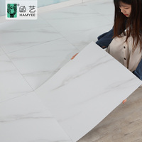 Carrelage de Sol en Vinyle PVC Autocollant Effet Bois et Marbre à Coller, Dalles LVT 60x60 pour Sol Vinyle ou Autre Revêtement