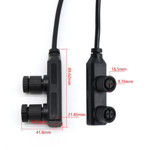 ตัวแยกไฟ 2 ทาง M15 สำหรับกล้อง ช่องจ่ายไฟ DC ตัวเรือน ABS แบบเสียบปลั๊ก ชนิด F ตัวเมีย - Product Image 1