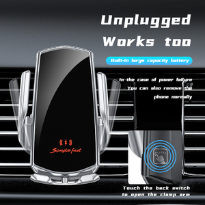 Producto de Moda: Cargador Inalámbrico para Auto de 10W con Sensor Táctil Infrarrojo, Soporte para Celular - Product Image 4