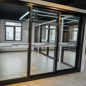 Puerta Corredera de Aluminio de Alta Calidad GADE101, de Tres Vías, Sin Aislamiento, para Espacios Interiores Comerciales - Product Image 1