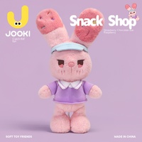 Peluche Zhuoqu Snack Shop en forme de barre chocolatée fraise, avec rembourrage en coton PP, pour câliner, cadeau d'anniversaire